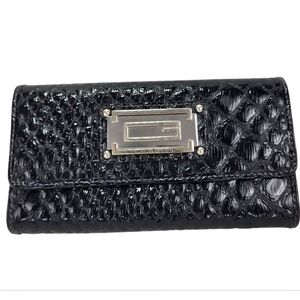 Guess Black Textured Women's Wallet NWOT